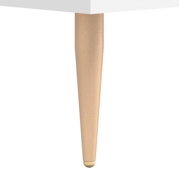 vidaXL Skobenk hvit 102x35x55 cm konstruert tre