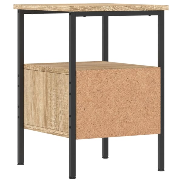 vidaXL Nattbord 2 stk sonoma eik 34x36x50 cm konstruert tre