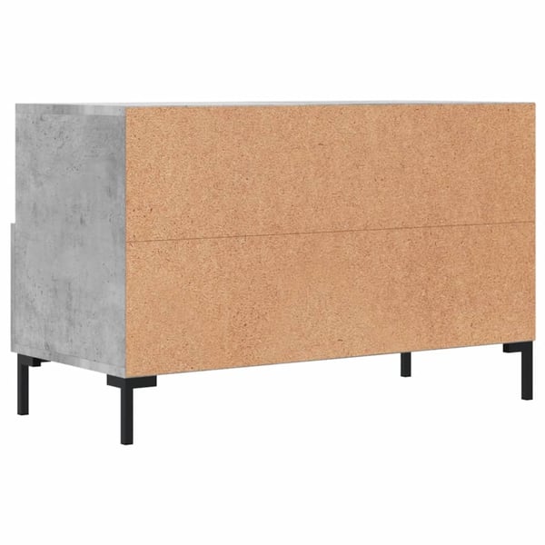 vidaXL TV-benk betonggrå 80x36x50 cm konstruert tre