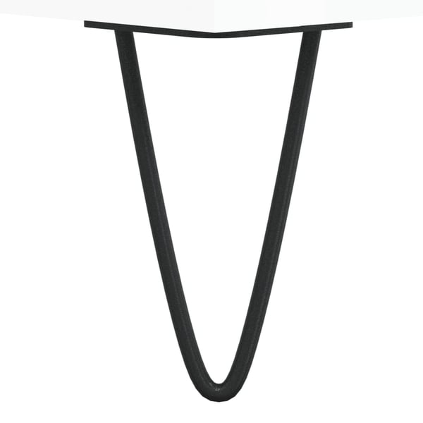 vidaXL Skobenk høyglans hvit 102x35x55 cm konstruert tre