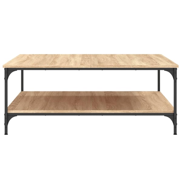 vidaXL Salongbord sonoma eik 100x100x40 cm konstruert tre