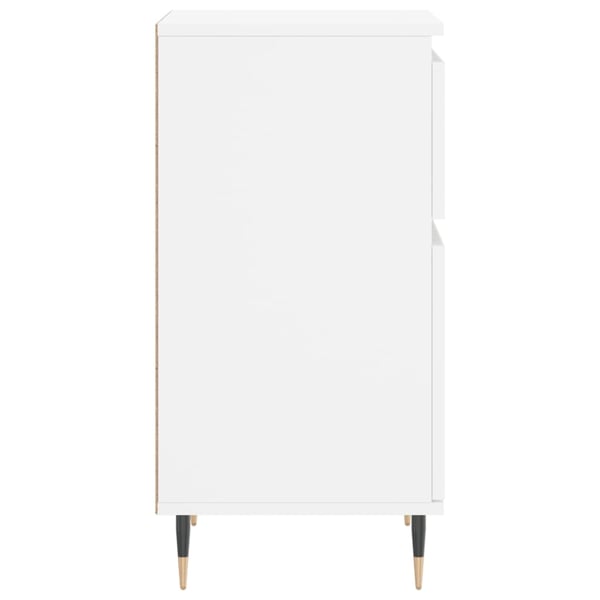 vidaXL Skjenker 2 stk hvit 40x35x70 cm konstruert tre