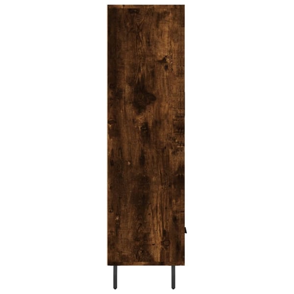 vidaXL Highboard røkt eik 69,5x31x115 cm konstruert tre