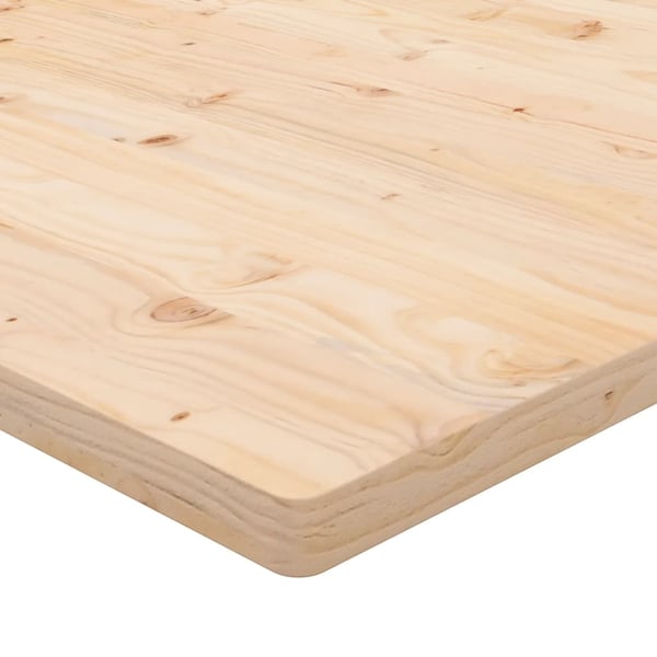 vidaXL skrivebordsplade 80x40x2,5 cm massivt fyrretræ