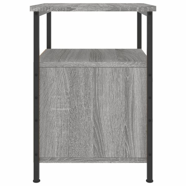 vidaXL Nattbord 2 stk grå sonoma 34x35,5x50 cm konstruert tre
