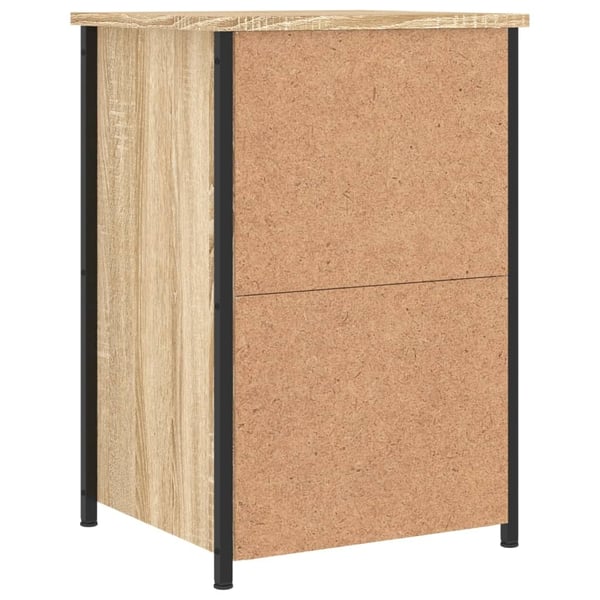 vidaXL Nattbord 2 stk sonoma eik 40x36x60 cm konstruert tre