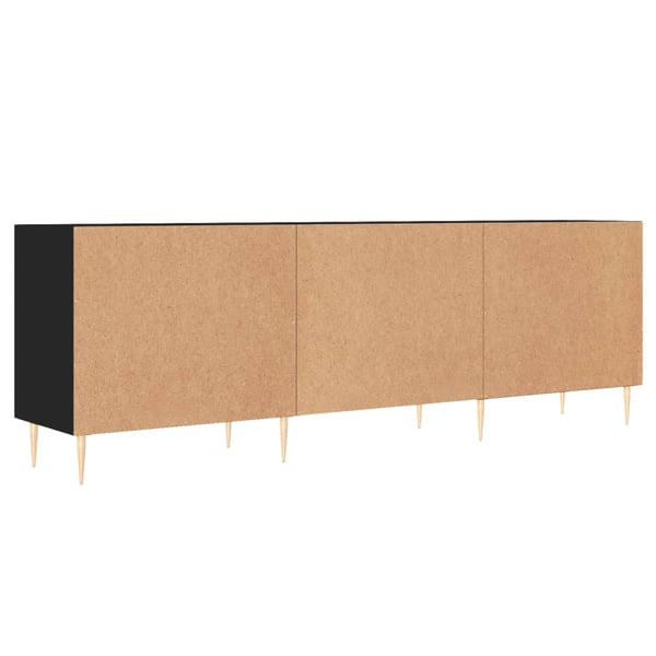 vidaXL tv-bord 150x30x50 cm konstrueret træ sort