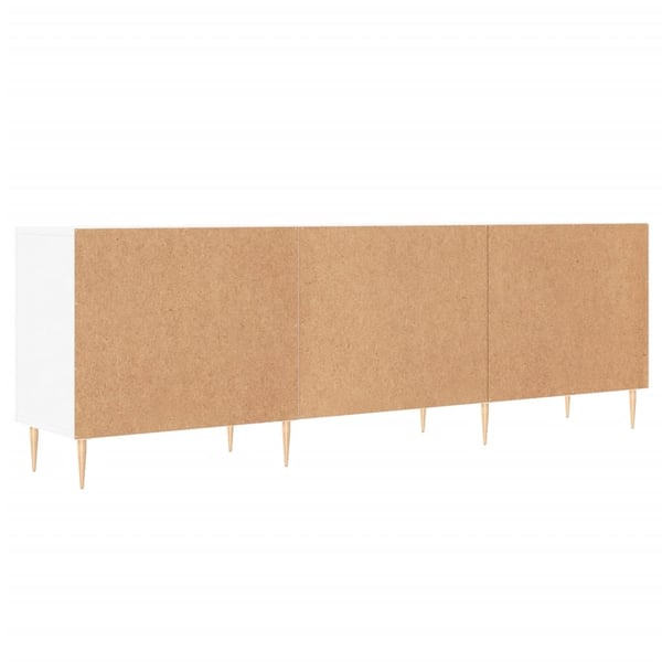 vidaXL TV-benk hvit 150x30x50 cm konstruert tre