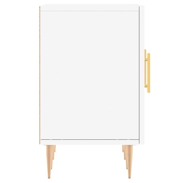 vidaXL TV-benk hvit 150x30x50 cm konstruert tre