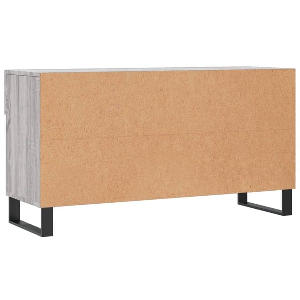 vidaXL Skoskap grå sonoma 102x35x55 cm konstruert tre
