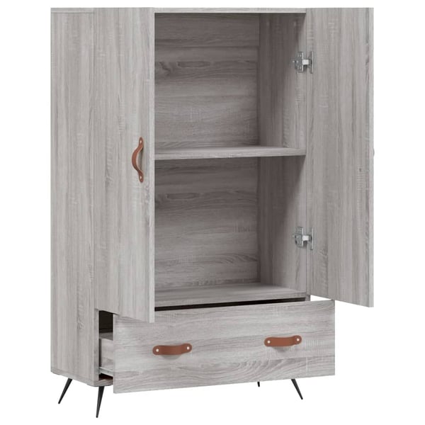 vidaXL Highboard grå sonoma 69,5x31x115 cm konstruert tre
