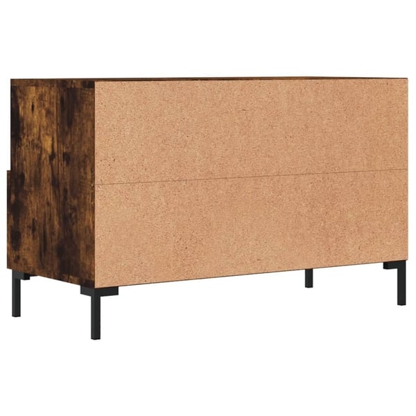 vidaXL TV-benk røkt eik 80x36x50 cm konstruert tre