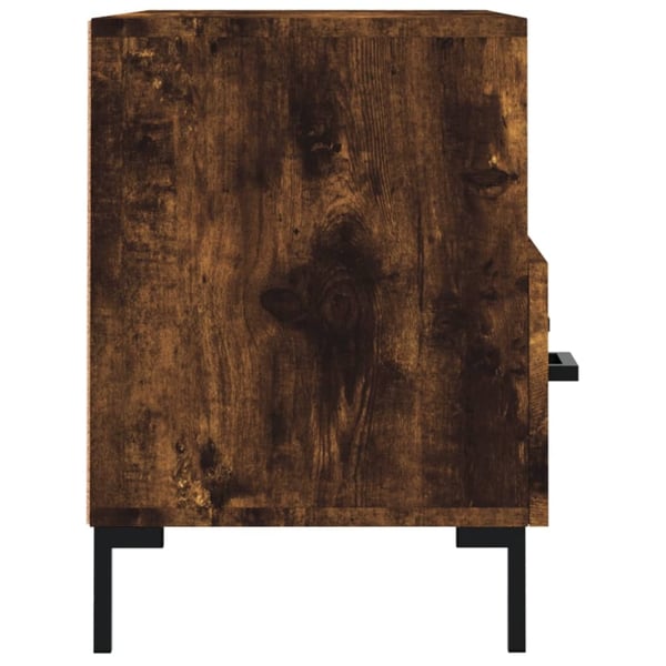 vidaXL TV-benk røkt eik 80x36x50 cm konstruert tre