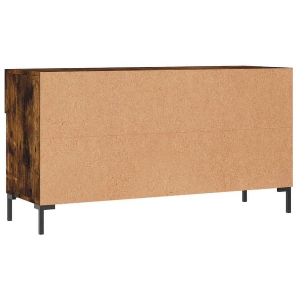 vidaXL Skobenk røkt eik 102x35x55 cm konstruert tre