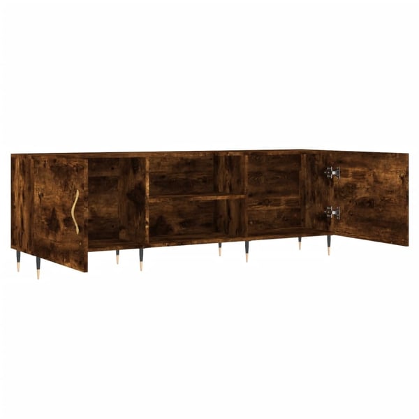 vidaXL TV-benk røkt eik 150x30x50 cm konstruert tre