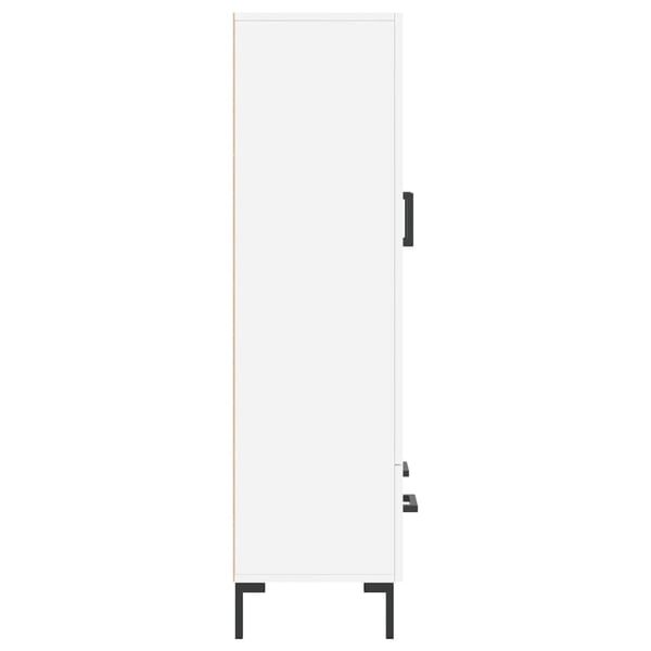 vidaXL Highboard hvit 69,5x31x115 cm konstruert tre