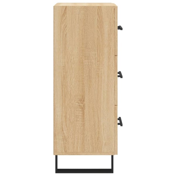 vidaXL Skjenk sonoma eik 34,5x34x90 cm konstruert tre
