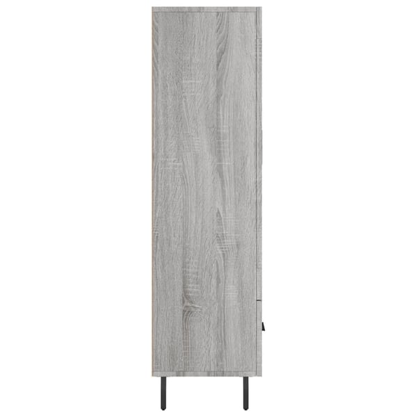 vidaXL Highboard grå sonoma 69,5x31x115 cm konstruert tre