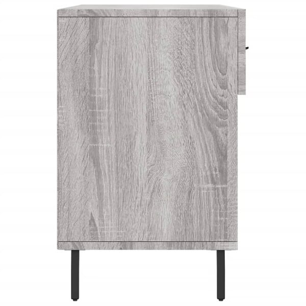 vidaXL Skoskap grå sonoma 102x35x55 cm konstruert tre