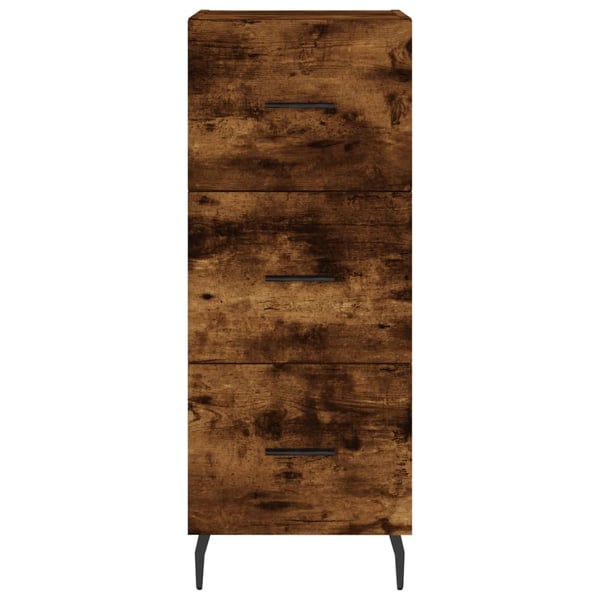 vidaXL Skjenk røkt eik 34,5x34x90 cm konstruert tre