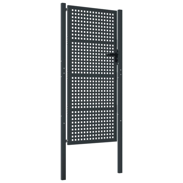 vidaXL Hageport antrasitt 105x175 cm stål