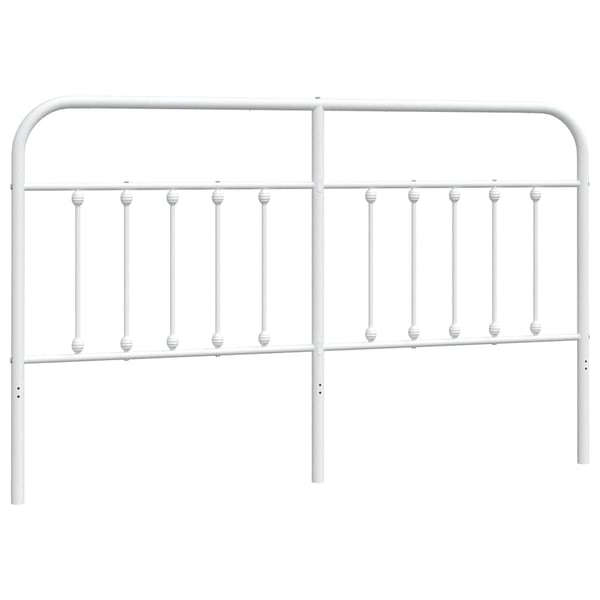 vidaXL Ersättningsgavel metall vit 160 cm