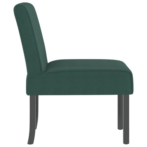 vidaXL stol velour mørkegrøn
