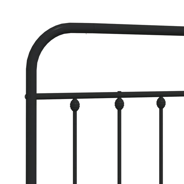 vidaXL udskiftningsgavl 140 cm metal sort