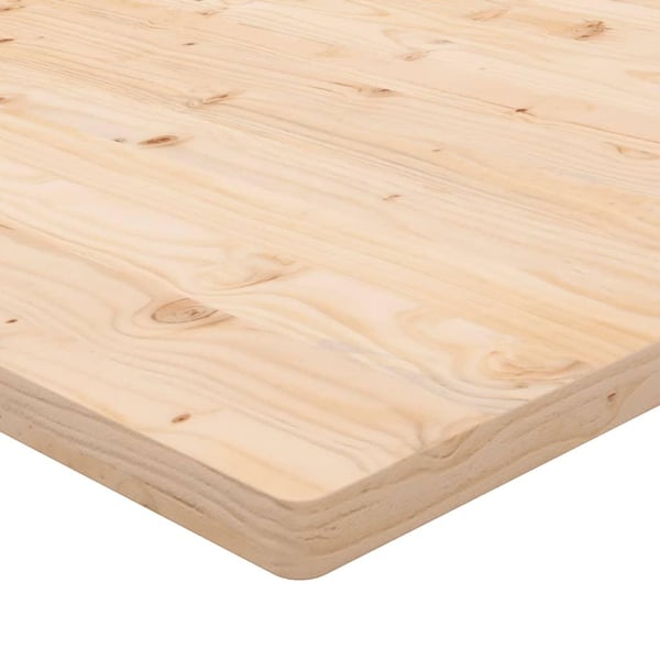 vidaXL skrivebordsplade 110x60x2,5 cm massivt fyrretræ