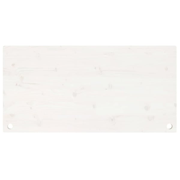 vidaXL skrivebordsplade 100x60x2,5 cm massivt fyrretræ hvid