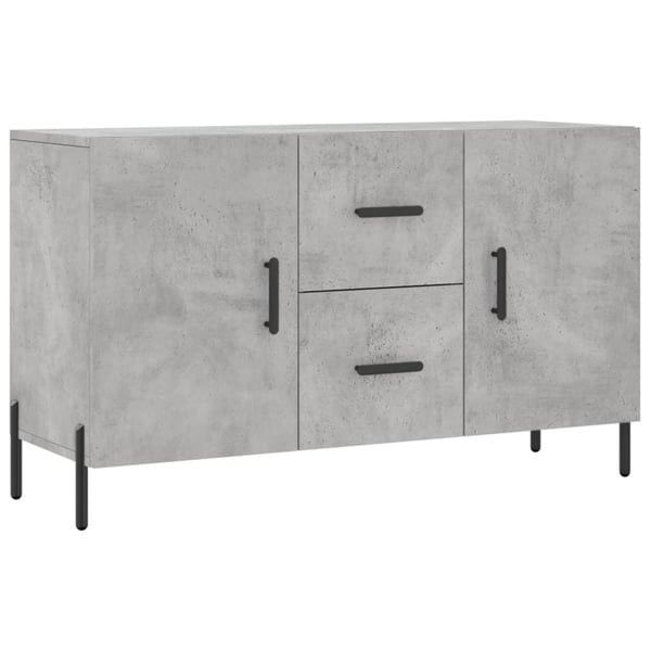 vidaXL Skjenk betonggrå 100x36x60 cm konstruert tre