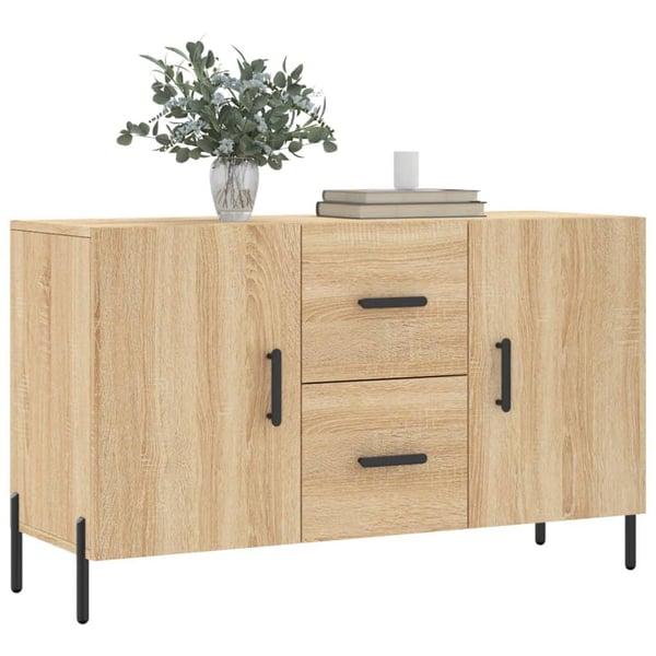 vidaXL Skjenk sonoma eik 100x36x60 cm konstruert tre