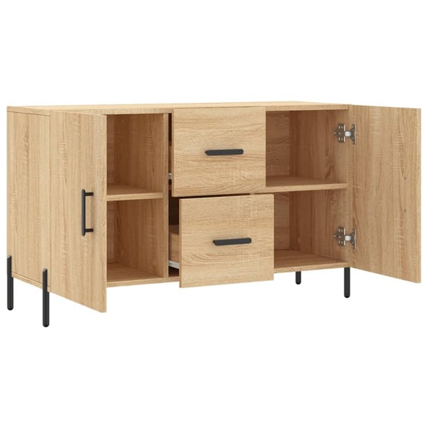 vidaXL Skjenk sonoma eik 100x36x60 cm konstruert tre