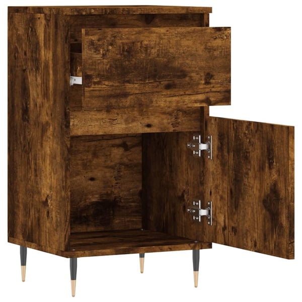 vidaXL Skjenker 2 stk røkt eik 40x35x70 cm konstruert tre