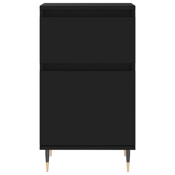 vidaXL Skjenk 2 stk svart 40x35x70 cm konstruert tre