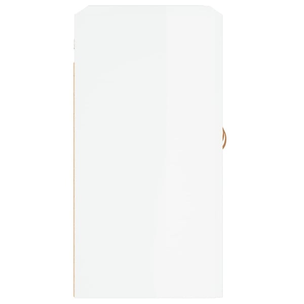 vidaXL vægskab 60x31x60 cm konstrueret træ hvid højglans