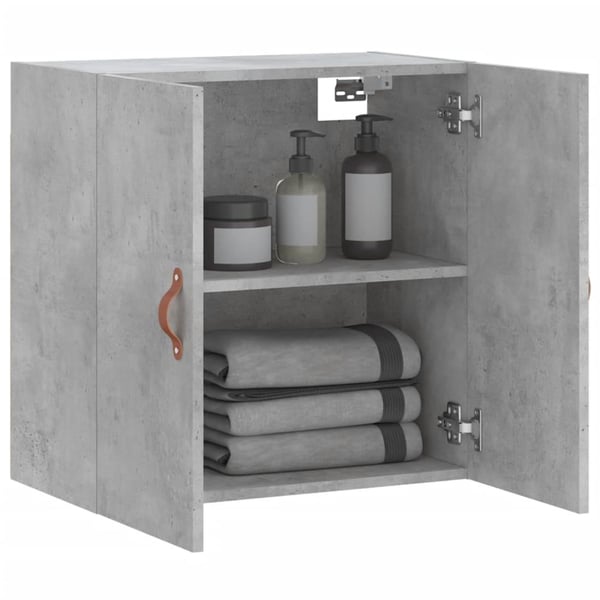 vidaXL Veggskap betonggrå 60x31x60 cm konstruert tre