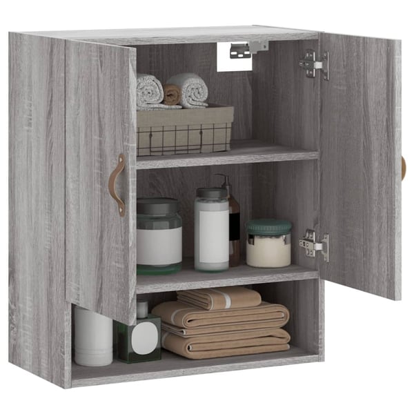 vidaXL Veggskap grå sonoma 60x31x70 cm konstruert tre