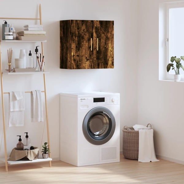 vidaXL vægskab 60x31x60 cm konstrueret træ røget egetræsfarve
