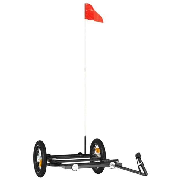 vidaXL cykelanhænger 122x53x28 cm jern sort