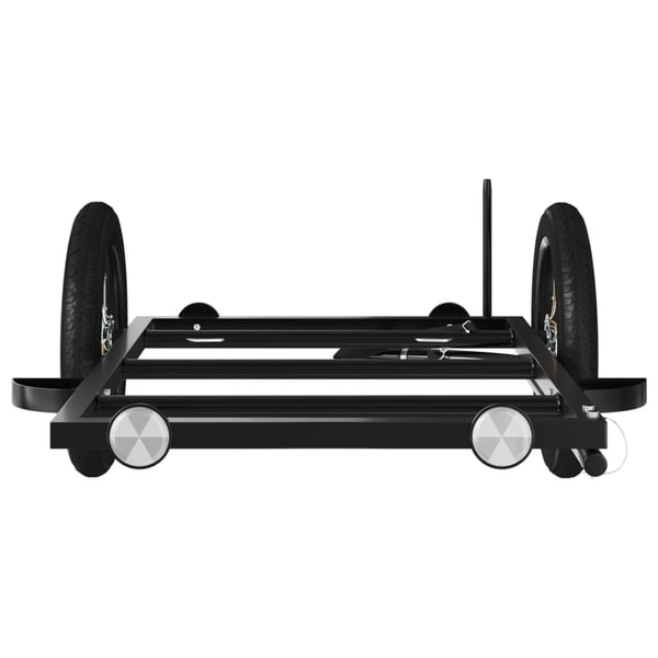 vidaXL cykelanhænger 122x53x28 cm jern sort
