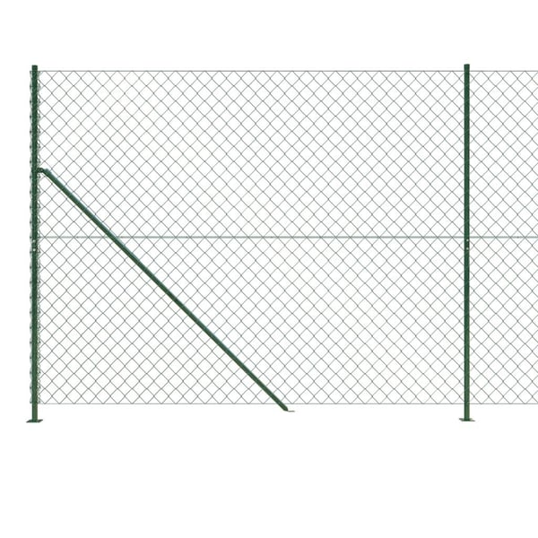 vidaXL Verkkoaita laipalla vihreä 1,6x25 m