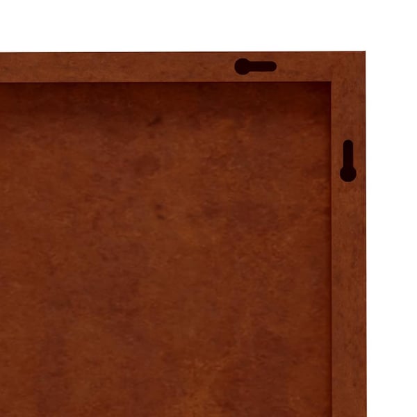 vidaXL Veggdekorasjon til hage 105x55 cm cortenstål bladdesign