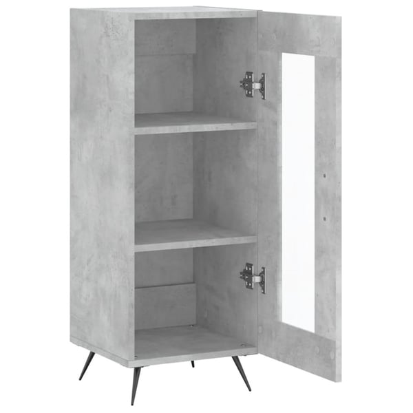 vidaXL skænk 34,5x34x90 cm konstrueret træ betongrå