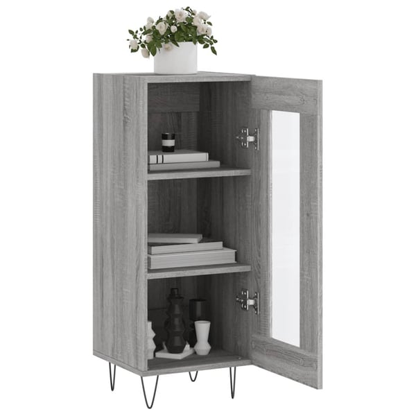 vidaXL Senkki harmaa Sonoma 34,5x34x90 cm tekninen puu