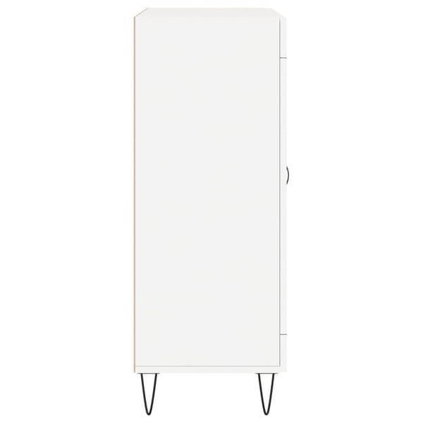 vidaXL Skjenk hvit 69,5x34x90 cm konstruert tre