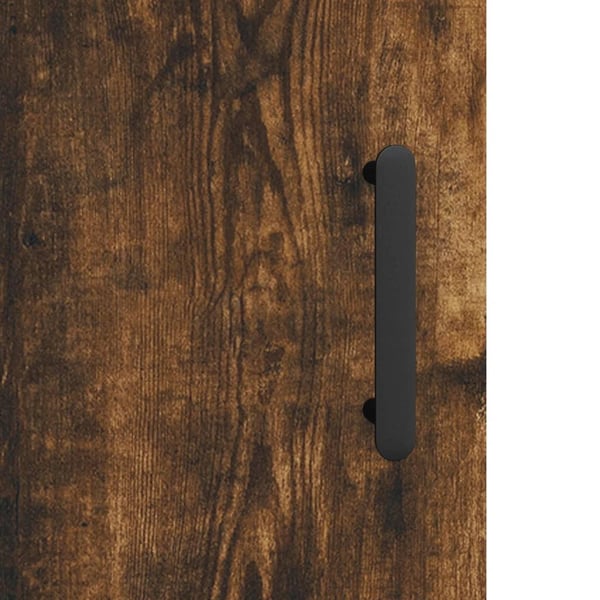 vidaXL Veggskap røkt eik 60x31x60 cm konstruert tre