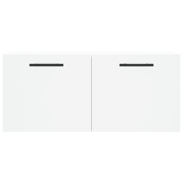 vidaXL Veggskap hvit 80x36,5x35 cm konstruert tre