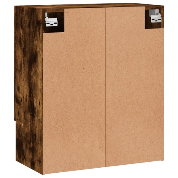 vidaXL vægskab 60x31x70 cm konstrueret træ røget egetræsfarve