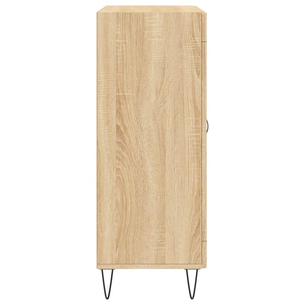 vidaXL Skjenk sonoma eik 69,5x34x90 cm konstruert tre